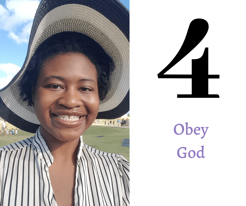 Key number four: Obey God.