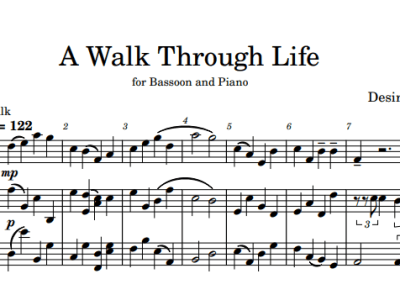 “A Walk Through Life for Bassoon and Piano” is available for&nbsp;purchase!
